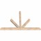 Ekena Millwork Saratoga Smooth Timber Gable Bracket, Douglas Fir, 72"W x 48"H x 3 1/2"D x 3 1/2"F, 16/12 Pitch GBW072X48X0404SAR00SDF - alternate 3